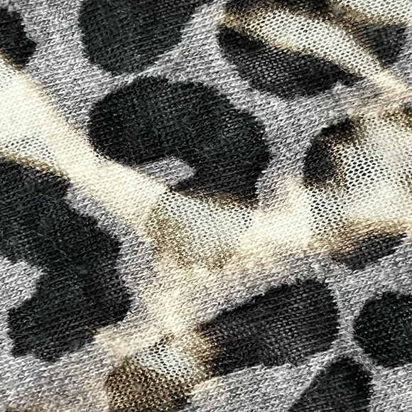 Calvin Klein women's cardigan  size L  casual animal print chetah  waterfall - Picture 8 of 8